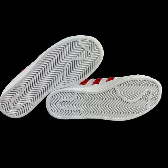 Adidas Superstar XLG C White Scarlet Red Shoes IF8429 Youth Sizes 11K - 3